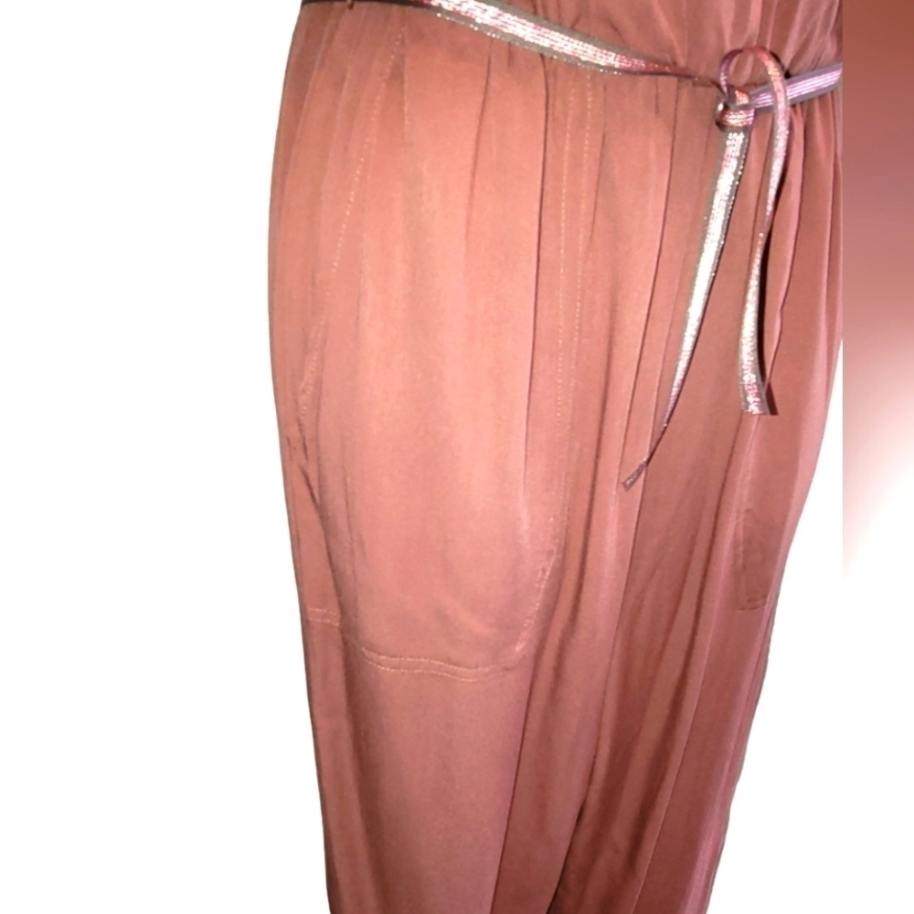 Spaghetti Strap Jumpsuit with Pockets and adjustable straps - Picture 3 of 8